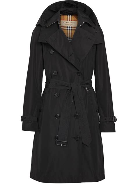 burberry black hooded coat|Burberry coats outlet.